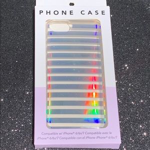🌻2/$10 iPhone Case 6/6S/7 CLEAR/MULTI-Holographic